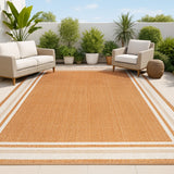 Mae Modern Border Stripe Indoor/outdoor Area Rug