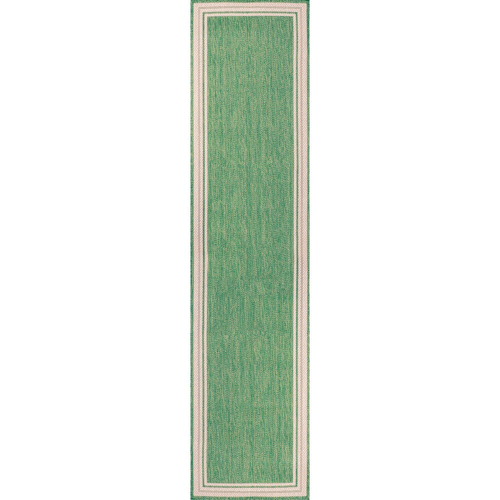 Mae Modern Border Stripe Indoor/outdoor Area Rug