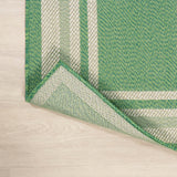 Mae Modern Border Stripe Indoor/outdoor Area Rug