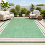 Mae Modern Border Stripe Indoor/outdoor Area Rug