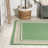 Mae Modern Border Stripe Indoor/outdoor Area Rug
