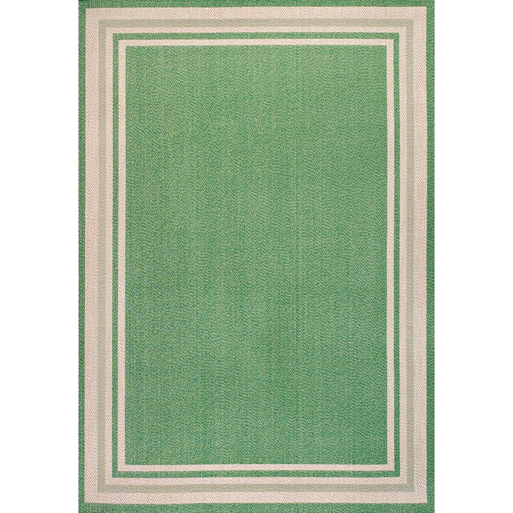 Mae Modern Border Stripe Indoor/outdoor Area Rug