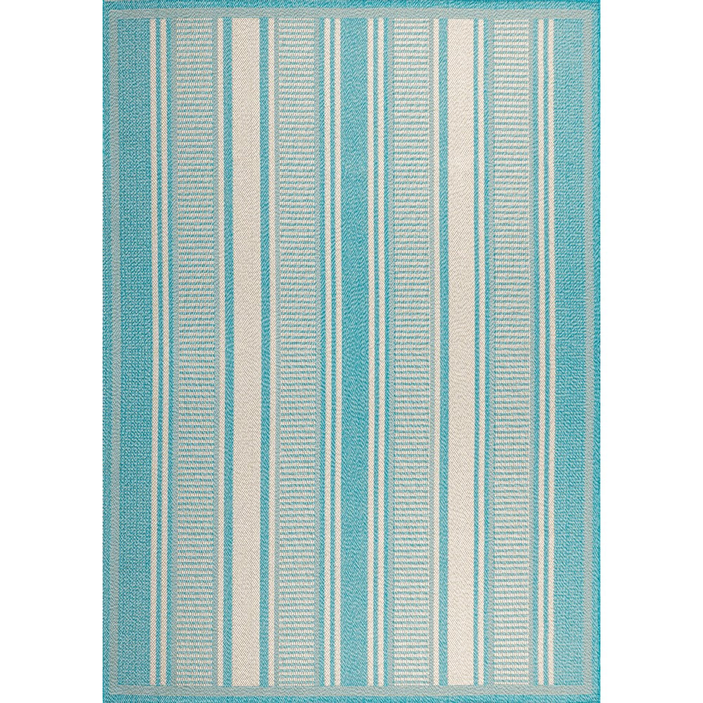 Gibson Modern Double Stripe Indoor/outdoor Area Rug