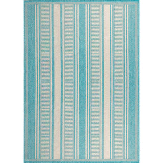 Gibson Modern Double Stripe Indoor/outdoor Area Rug