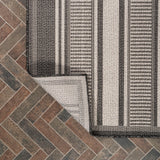 Gibson Modern Double Stripe Indoor/outdoor Area Rug