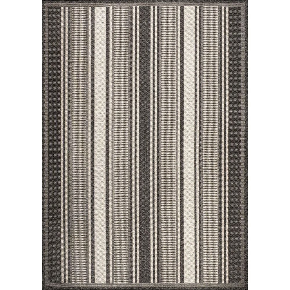 Gibson Modern Double Stripe Indoor/outdoor Area Rug