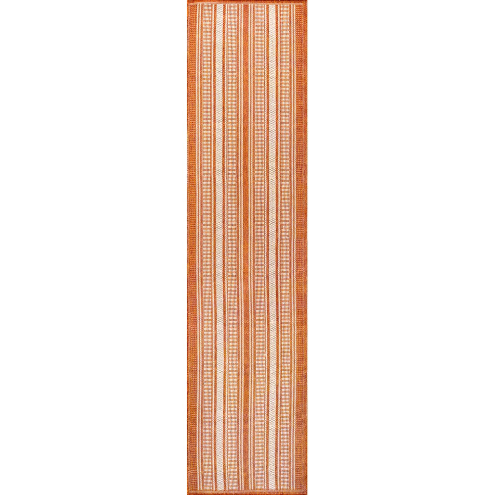 Gibson Modern Double Stripe Indoor/outdoor Area Rug