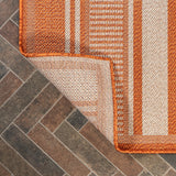Gibson Modern Double Stripe Indoor/outdoor Area Rug