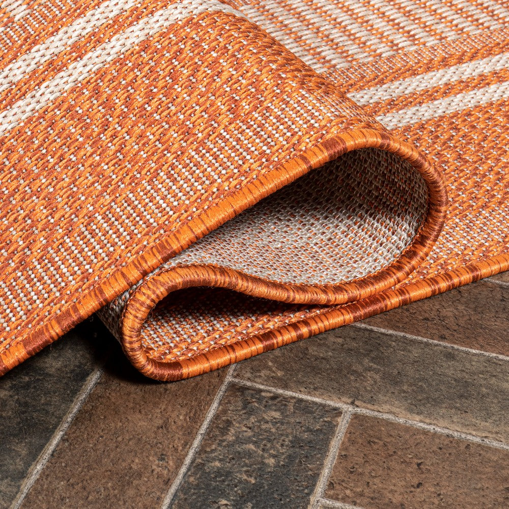 Gibson Modern Double Stripe Indoor/outdoor Area Rug