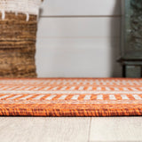 Gibson Modern Double Stripe Indoor/outdoor Area Rug