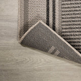 Gibson Modern Double Stripe Indoor/outdoor Area Rug
