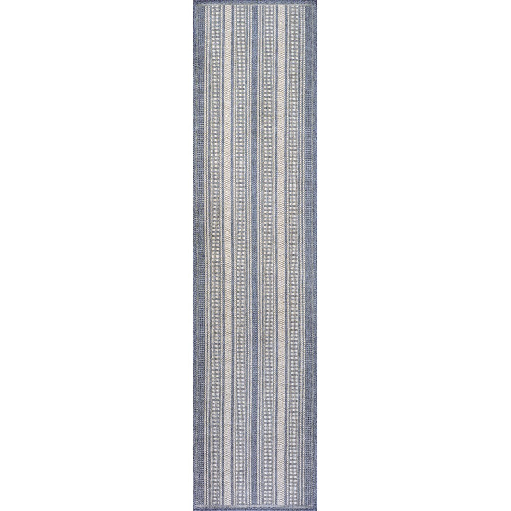 Gibson Modern Double Stripe Indoor/outdoor Area Rug