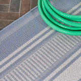 Gibson Modern Double Stripe Indoor/outdoor Area Rug