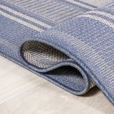 Gibson Modern Double Stripe Indoor/outdoor Area Rug