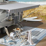 Gibson Modern Double Stripe Indoor/outdoor Area Rug