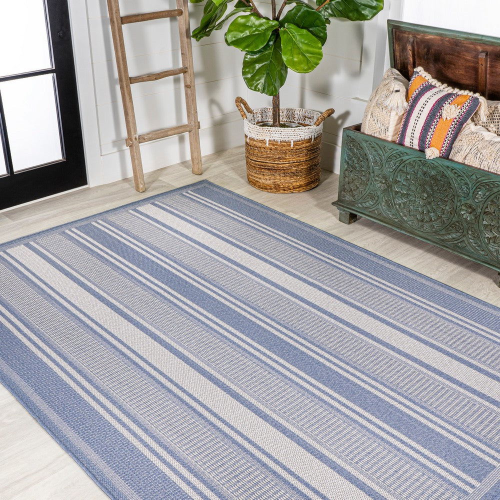 Gibson Modern Double Stripe Indoor/outdoor Area Rug