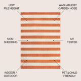 Amos Two-tone Wide Stripe Indoor/outdoor Area Rug