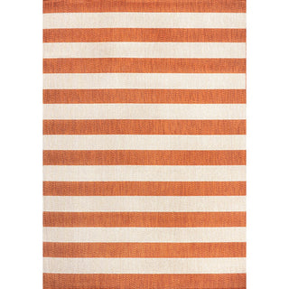 Amos Two-tone Wide Stripe Indoor/outdoor Area Rug