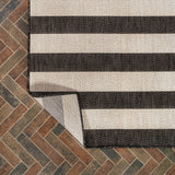 Amos Two-tone Wide Stripe Indoor/outdoor Area Rug