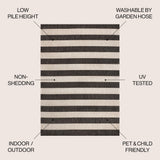 Amos Two-tone Wide Stripe Indoor/outdoor Area Rug