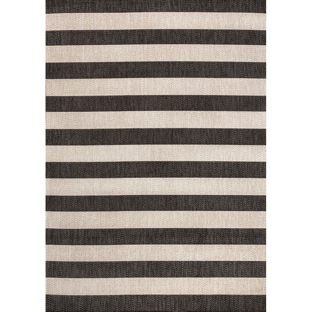 Amos Two-tone Wide Stripe Indoor/outdoor Area Rug