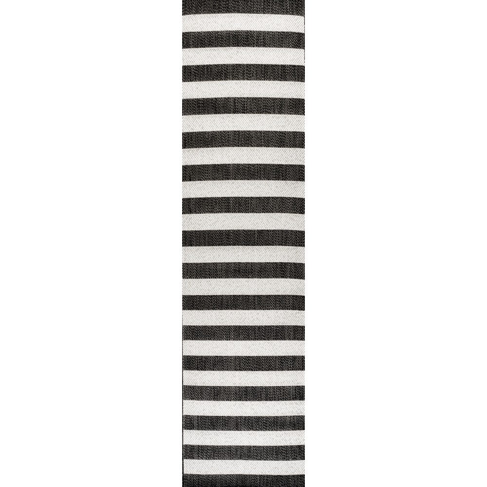 Amos Two-tone Wide Stripe Indoor/outdoor Area Rug