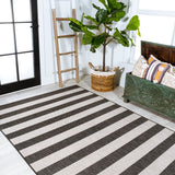 Amos Two-tone Wide Stripe Indoor/outdoor Area Rug