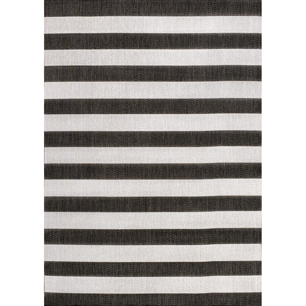 Amos Two-tone Wide Stripe Indoor/outdoor Area Rug
