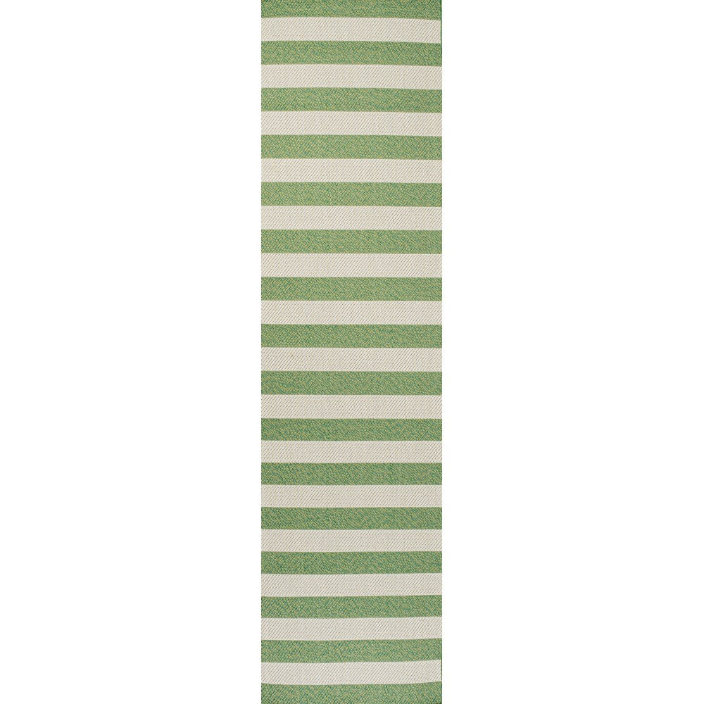 Amos Two-tone Wide Stripe Indoor/outdoor Area Rug