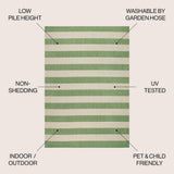 Amos Two-tone Wide Stripe Indoor/outdoor Area Rug