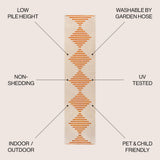 Walter Diamond Stripe Indoor/outdoor Area Rug
