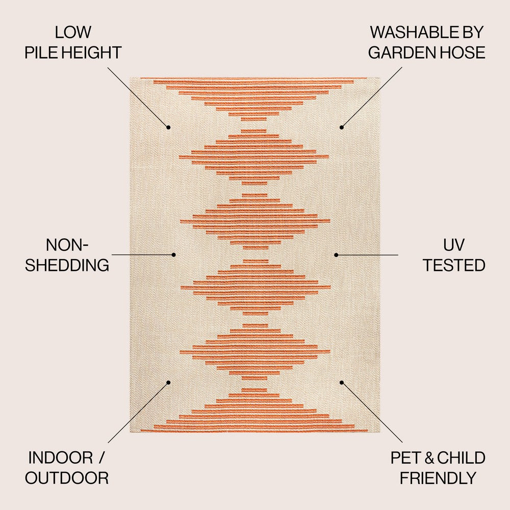 Walter Diamond Stripe Indoor/outdoor Area Rug