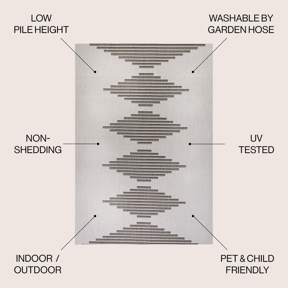 Walter Diamond Stripe Indoor/outdoor Area Rug