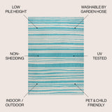 Jane Wavy Stripe Modern Indoor/outdoor Area Rug