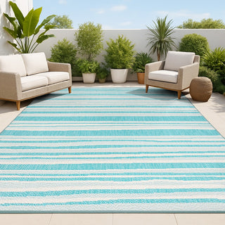 Jane Wavy Stripe Modern Indoor/outdoor Area Rug