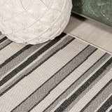 Jane Wavy Stripe Modern Indoor/outdoor Area Rug