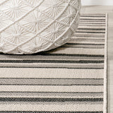 Jane Wavy Stripe Modern Indoor/outdoor Area Rug