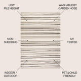 Jane Wavy Stripe Modern Indoor/outdoor Area Rug