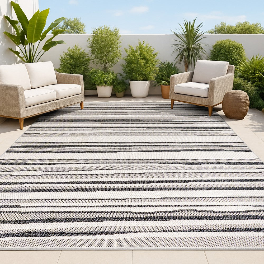 Jane Wavy Stripe Modern Indoor/outdoor Area Rug