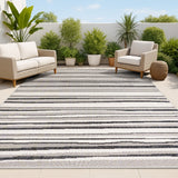 Jane Wavy Stripe Modern Indoor/outdoor Area Rug