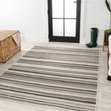 Jane Wavy Stripe Modern Indoor/outdoor Area Rug