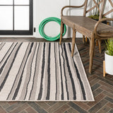 Jane Wavy Stripe Modern Indoor/outdoor Area Rug