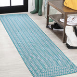 Ortega Modern Concentric Squares Indoor/outdoor Area Rug