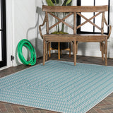 Ortega Modern Concentric Squares Indoor/outdoor Area Rug