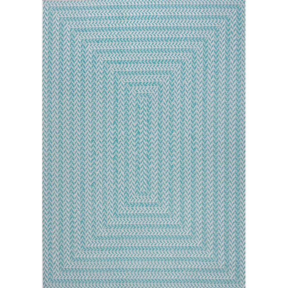 Ortega Modern Concentric Squares Indoor/outdoor Area Rug