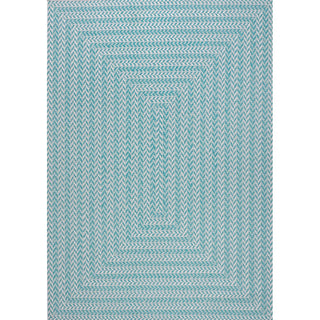 Ortega Modern Concentric Squares Indoor/outdoor Area Rug