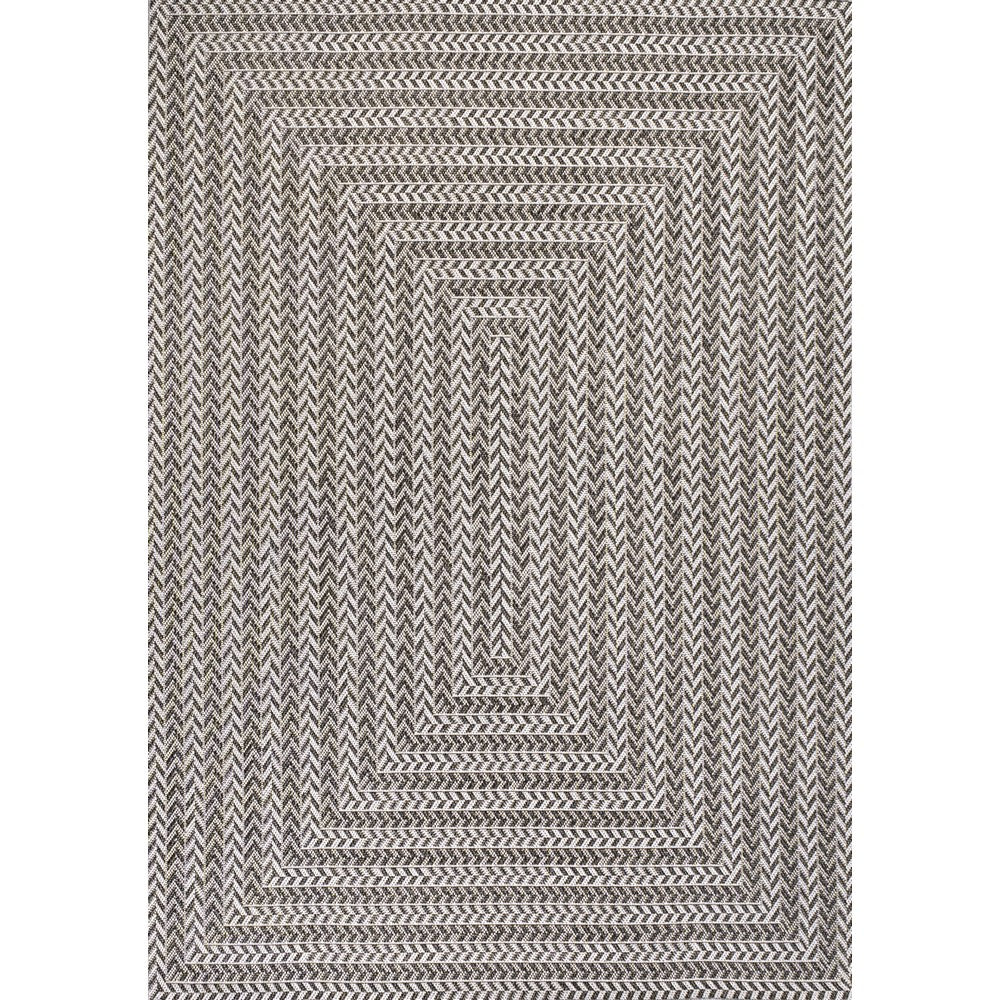 Ortega Modern Concentric Squares Indoor/outdoor Area Rug