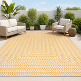 Ortega Modern Concentric Squares Indoor/outdoor Area Rug