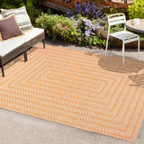 Ortega Modern Concentric Squares Indoor/outdoor Area Rug