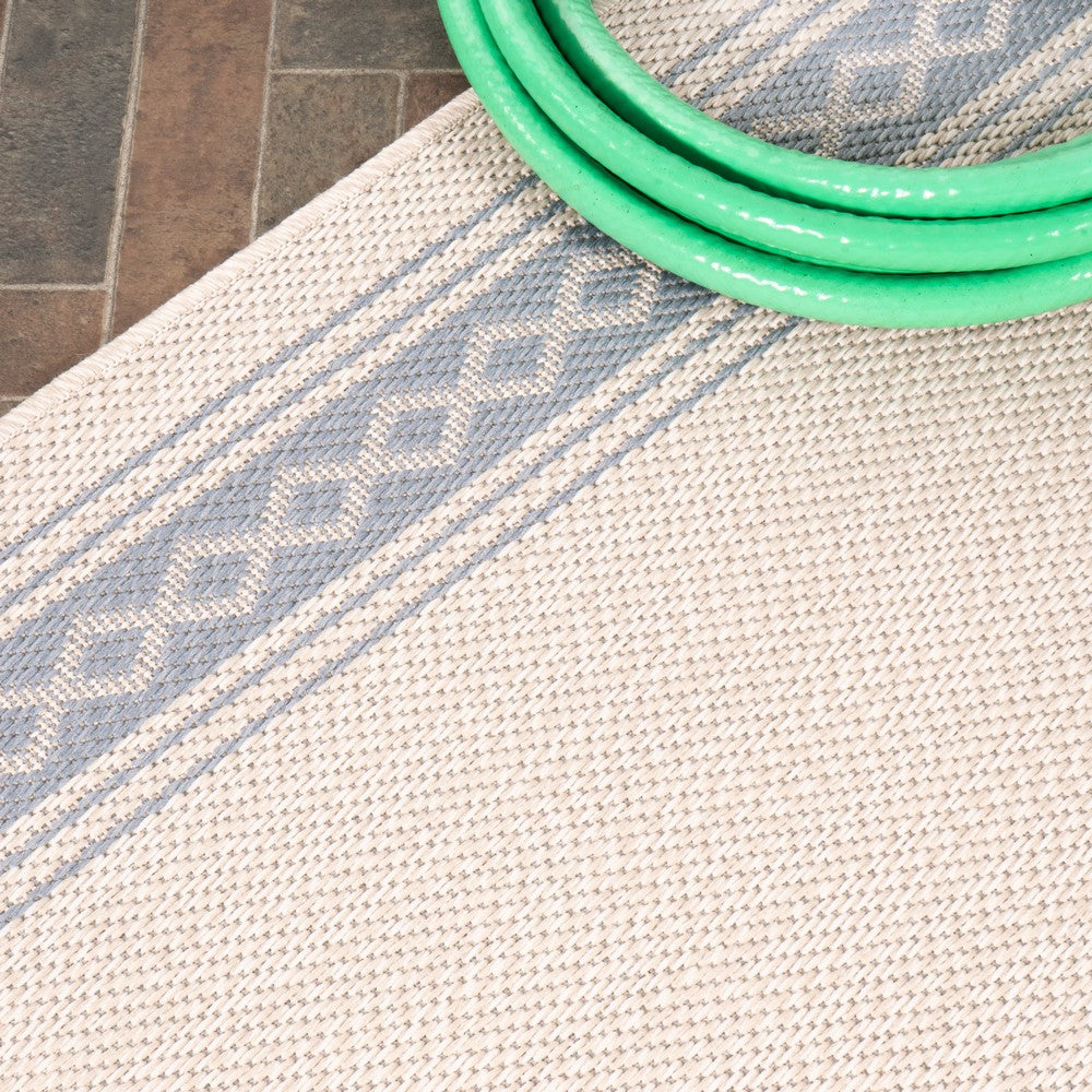 Kristine Classic Diamond Border Indoor/outdoor Area Rug